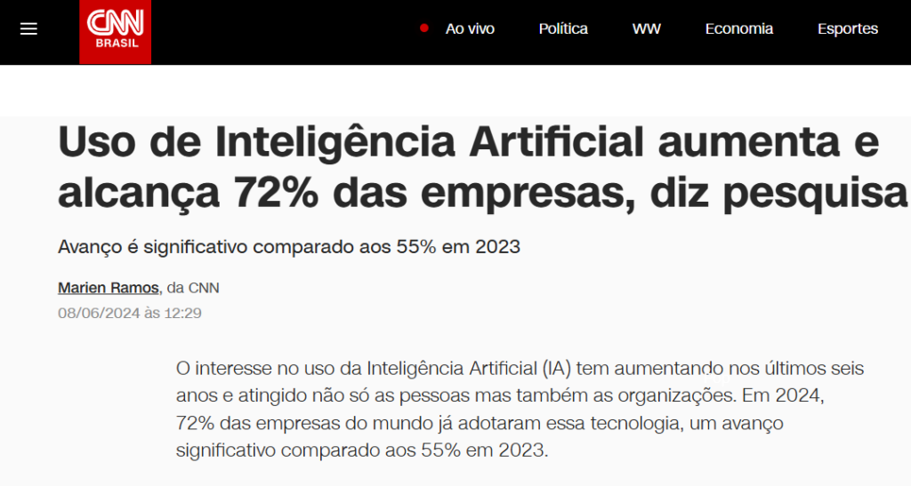 Uso da I.A nas empresas